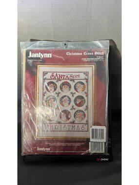 Janlynn Christmas Cross Stitch Kit Nine Santas Sampler New
